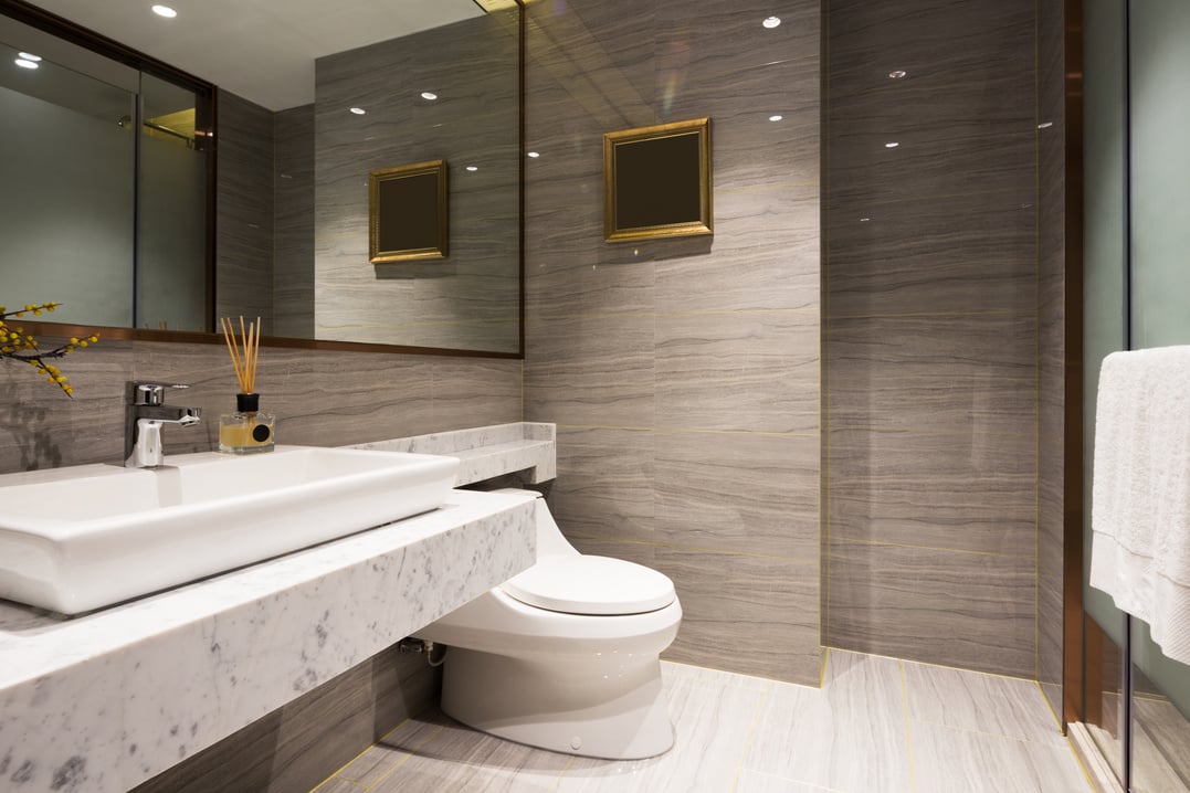 interior of modern bathroom